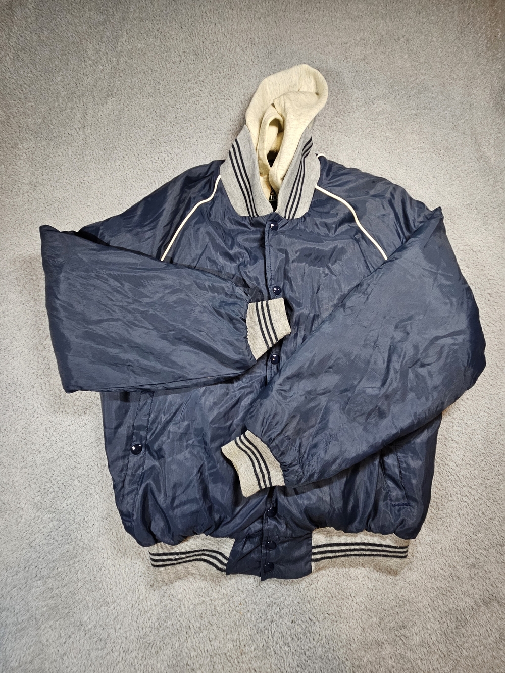80s Bass Pro Shops Navy Bomber Jacket